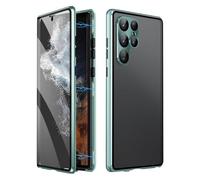 Beyonddraw Magnetic Tempered Glass Double-Sided Phone Case for Samsung, Beyond Draw Phone Case, Anti-Peep All-Round Protection & Anti-Drop (S10E,Green)