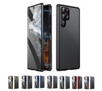 Beyonddraw Privacy Magnetic Tempered Glass Double-Sided Phone Case for Samsung, Beyond Draw Phone Case, Anti-Peeping Magnetic Tempered Glass Double-Sided Phone for S21-25 (S21,Black HD)