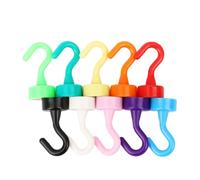 BeyondNice 10 ganci magnetici colorati, ganci magnetici resistenti per frigoriferi, ganci magnetici per appendere, chiavi, armadietti, casa, ufficio, aula