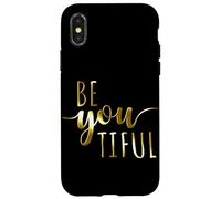 Beyoutiful Be You Tiful Mindfulness Yoga Beautiful Donne Custodia per iPhone X/XS