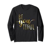 Beyoutiful Be You Tiful Mindfulness Yoga Beautiful Donne Maglia a Manica