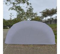 Tenda da garage completamente automatica per auto mobile con telecomando, in acciaio inox, pieghevole, per parcheggio, resistente (grigio, 5,9 x 2,7 m)
