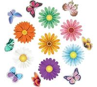BeYumi 66Pcs Estate Girasole Farfalla Ritagli Creativa Primavera Gerbera Margherita Fiore Carta Stickers Murali Decor Bacheca Decorazione Set per Giardino Scuola Compleanno Baby Shower Party Supplies