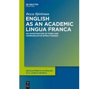 Beyza Björkman English as an Academic Lingua Franca (Copertina rigida)