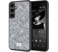 BEZ Cover per Samsung S23 FE Scintillio Glitter, Custodia della serie Bling & Co., Custodia protettiva Sparkle Diamond Crystal Bling Case per Samsung Galaxy S23 FE, Argento Scintillante