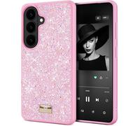 BEZ Cover per Samsung S26 Scintillio Glitter, Custodia per Samsung Galaxy S26 della serie Bling & Co., Custodia protettiva Sparkle Diamond Crystal Bling Case, Sweet Pink