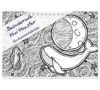Bezaubernde Mini-Monster - Ein Ausmal-Kalender (Tischkalender 2026 DIN A5 quer), CALVENDO Monatskalender: Ein Ausmal-Kalender für Groß und Klein