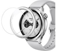 Bezel e vetro protettivo compatibile per Xiaomi Watch S3/S4, anello lunetta antigraffio copertura in acciaio inox per Xiaomi Watch S3/S4 accessori (argento, incisione)