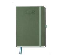 BEZEND Agenda 2026 2027 Settimanale A5, Layout Orizzontale, 18 Mesi da Lug.26 a Dic.27, Diario Scuola 21 x 15,5 cm, Copertina Rigida in Pelle PU - Oliva