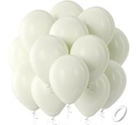 Bezente Palloncini bianchi avorio in lattice per feste, confezione da 100 palloncini rotondi da 30,5 cm, per addio al nubilato, matrimoni, feste di compleanno