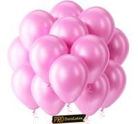 Bezente Pro Duralatex - Palloncini rosa perla, confezione da 100 palloncini extra spessi 30,5 cm, colore rosa pastello chiaro, per ragazze, principesse, rivelazione di genere, compleanni, matrimoni