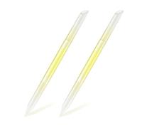 BEZOX 2 pezzi spingicuticole in vetro - Bastoncini manicure a due estremità - Strumenti per manicure premium in vetro - Lima punta delle dita per calli e pelle secca