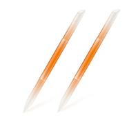 BEZOX 2 pezzi spingicuticole in vetro - Bastoncini manicure a due estremità - Strumenti per manicure premium in vetro - Lima punta delle dita per calli e pelle secca