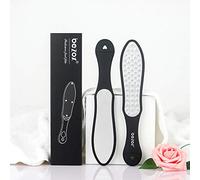 BEZOX 3in1 Raspa per Piedi Professionale, Mini raspa integrata, Lima Corneale Laser Doppia Faccia, Lima Calli Piedi, Acciaio Inossidabile Spazzola Piedi Esfoliante