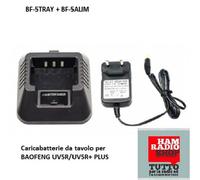 BF-5TRAY + BF-5ALIM - Caricabatterie da tavolo per BAOFENG UV5R/UV5R+ PLUS