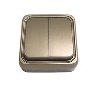 BF bf-18 - Doppio interruttore 18 superficie 10 A 250 V Bronzo Borsa