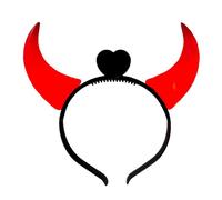 BF Souvenirs 1 cerchietto a LED DEVIL in 3 colori brillanti corna del diavolo con cuore festa di addio al nubilato Halloween festa popolare bambini compleanno concerto cuore diavolo angelo