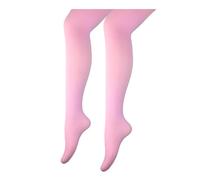 BF Souvenirs Collant in microfibra per bambini, 40 denari, opachi e opachi, elastici e morbidi, vestibilità comoda, per feste, uso quotidiano, scuola e tempo libero, collant per ragazze, Colore: rosa
