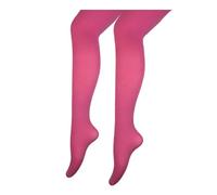 BF Souvenirs Collant in microfibra per bambini, 40 denari, opachi e opachi, elastici e morbidi, vestibilità comoda, per feste, uso quotidiano, scuola e tempo libero, collant per ragazze, fucsia, 104