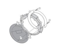 BF08 FLANGIA SPECIFICA BORSA SERBATOIO GIVI COMPATIBILE CON DUCATI MONSTER 797 2020 TANKLOCK