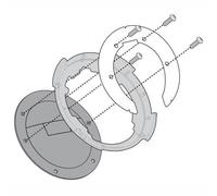 BF08 GIVI FLANGIA per BORSA da SERBATOIO TANKLOCK per DUCATI MONSTER S2R 2008
