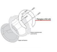 Givi Flangia Tanklock BF69 per Triumph Tiger Sport 660 2022 Rosso
