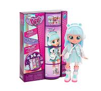 BFF BY CRY BABIES Kristal, Bambola alla Moda da Collezione con Capelli Lunghi, Vestitini in Tessuto e 9 Accessori, Giocattolo per Bambini e Bambine +5 Anni