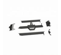 Bffcnl Automobile Vent Duct Bocchetta Auto Presa Ventilazione Uscita Centrale con Cornice Argento Modulo Orizzontale con Apertura Centrale in Adatta per Abitacolo Viaggi su Strada