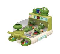 Bffcnl Educational Gioco Pinball Tavolo Macchina Crocodile Interattiva Elettronica con Luci E Suoni Materiale PP Sviluppa Capacità Cognitive E Sociali, Verde, Taglia unica bambino