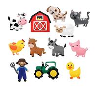 Bffcnl Kit per Creare Animali in Feltro, Set Completo per Cucire Animali per Bambini, Ideale per Principianti con Feltro Colorato, Imbottitura E Istruzioni.