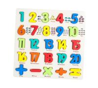 Bffcnl Puzzle in Legno con Lettere Dell'alfabeto, Blocchi per attività Prescolastiche, Giocattolo Educativo, Ideale Come Regalo, per Il Gioco nella Prima, Numeri 20