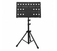 Bffcnl Reggitore per Spartiti con Struttura in Ferro E Plastica con Base a Treppiede E Pannello Forato con Altezza Regolabile per Prove Dorchestra E Pratica Le
