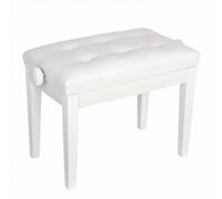 Bffcnl Sgabello Regolabile con Seduta Imbottita Imbottito Sgabello da Ergonomico per Pianisti, Casa, Bianco