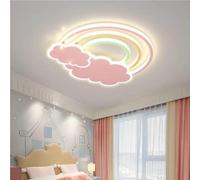BFFGKGL Creatività di metà secolo Plafoniera per corridoio rosa Lampada da soffitto moderna e minimalista per la camera dei bambini con telecomando Lampada a sospensione per balcone nordico blu nuvola
