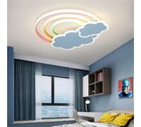 BFFGKGL Creatività di metà secolo Plafoniera per corridoio rosa Lampada da soffitto moderna e minimalista per la camera dei bambini con telecomando Lampada a sospensione per balcone nordico blu nuvola