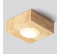 BFFGKGL Faretto da soffitto moderno a LED da 3W in legno per corridoio Faretto quadrato da incasso per camera da letto Faretto da incasso Illuminazione d'accento Faretti direzionali per cucina in legn