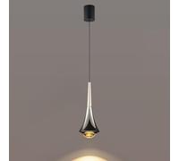 BFFGKGL Lampada a sospensione in vetro nero di metà secolo Lampada a sospensione moderna con isola della cucina Piccola lampada a sospensione Creatività nordica Personalità Lampadario da comodino Illu