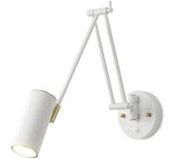BFFGKGL Lampada da parete con braccio girevole vintage industriale minimalista nordico interruttore dimmerabile lampada da lettura a parete con braccio lungo dorato regolabile lampada da parete cablat