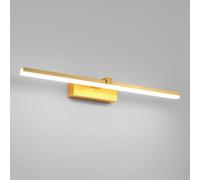 BFFGKGL Moderno nordico lungo striscia di metallo specchio frontale applique da parete minimalista lineare soggiorno lampada da parete metà secolo metà secolo dorato bagno vanità lampada da parete per