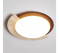 BFFGKGL Plafoniera da incasso a soffitto in travertino giallo naturale retrò per camera da letto Plafoniera per corridoio in legno in stile giapponese Wabi Sabi Lampadario moderno da cucina nordica pe