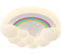 BFFGKGL Plafoniera moderna per corridoio arcobaleno Creatività nordica Nuvole Lampada da soffitto per camera dei bambini Stile minimalista crema cartoon Lampada a sospensione bianca con montaggio a in