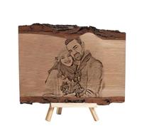 BFHEFGSUU Fetta Di Legno Con Foto Personalizzata Souvenir Regalo Per Coppia Coppia Di Neo-Sposi Anniversario Compleanno Decorazione Di Fidanzamento (stile 4)