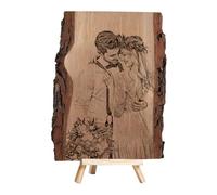 BFHEFGSUU Fetta Di Legno Con Foto Personalizzata Souvenir Regalo Per Coppia Coppia Di Neo-Sposi Anniversario Compleanno Decorazione Di Fidanzamento (stile 2)