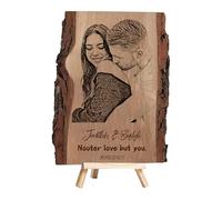 BFHEFGSUU Fetta Di Legno Con Foto Personalizzata Souvenir Regalo Per Coppia Coppia Di Neo-Sposi Anniversario Compleanno Decorazione Di Fidanzamento (stile 5)