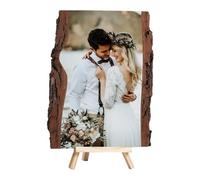 BFHEFGSUU Fetta Di Legno Con Foto Personalizzata Souvenir Regalo Per Coppia Coppia Di Neo-Sposi Anniversario Compleanno Decorazione Di Fidanzamento (stile 1)