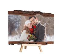BFHEFGSUU Fetta Di Legno Con Foto Personalizzata Souvenir Regalo Per Coppia Coppia Di Neo-Sposi Anniversario Compleanno Decorazione Di Fidanzamento (stile 3)