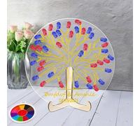 BFHEFGSUU Libro degli Ospiti Personalizzato A Forma di Albero per Matrimonio Personalizzato Nome Libro degli Ospiti A Forma di Albero Regalo per Moglie Marito Coppia Anniversario di Natale (Stile 24)