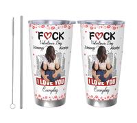 BFHEFGSUU Tazza da caffè personalizzata con ritratto con nome e ritratto, divertente, decorazione da viaggio, regalo per moglie, marito, coppie, San Valentino, compleanno, anniversario (S 15)