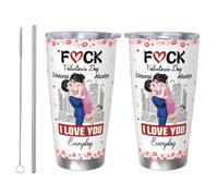 BFHEFGSUU Tazza da caffè personalizzata con ritratto con nome e ritratto, divertente, decorazione da viaggio, regalo per moglie, marito, coppie, San Valentino, compleanno, anniversario (S 18)