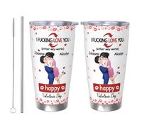 BFHEFGSUU Tazza da caffè personalizzata con un ritratto con nome, divertente, da viaggio, decorazione regalo per moglie, marito, coppie, San Valentino, compleanno, anniversario (S 19)